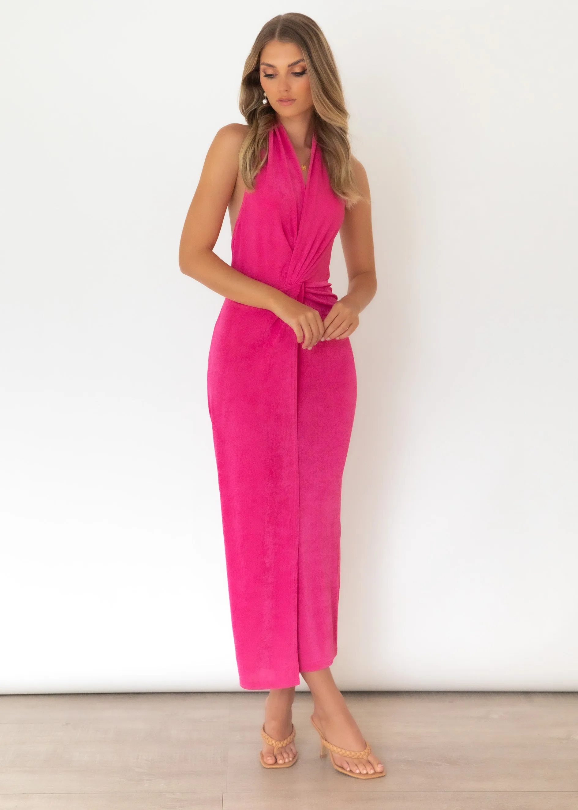 Indica Midi Dress - Hot Pink sold by Gingham & Heels product image thumbnail 5