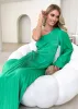 Amore One Shoulder Midi Dress - Jade sold by Gingham & Heels