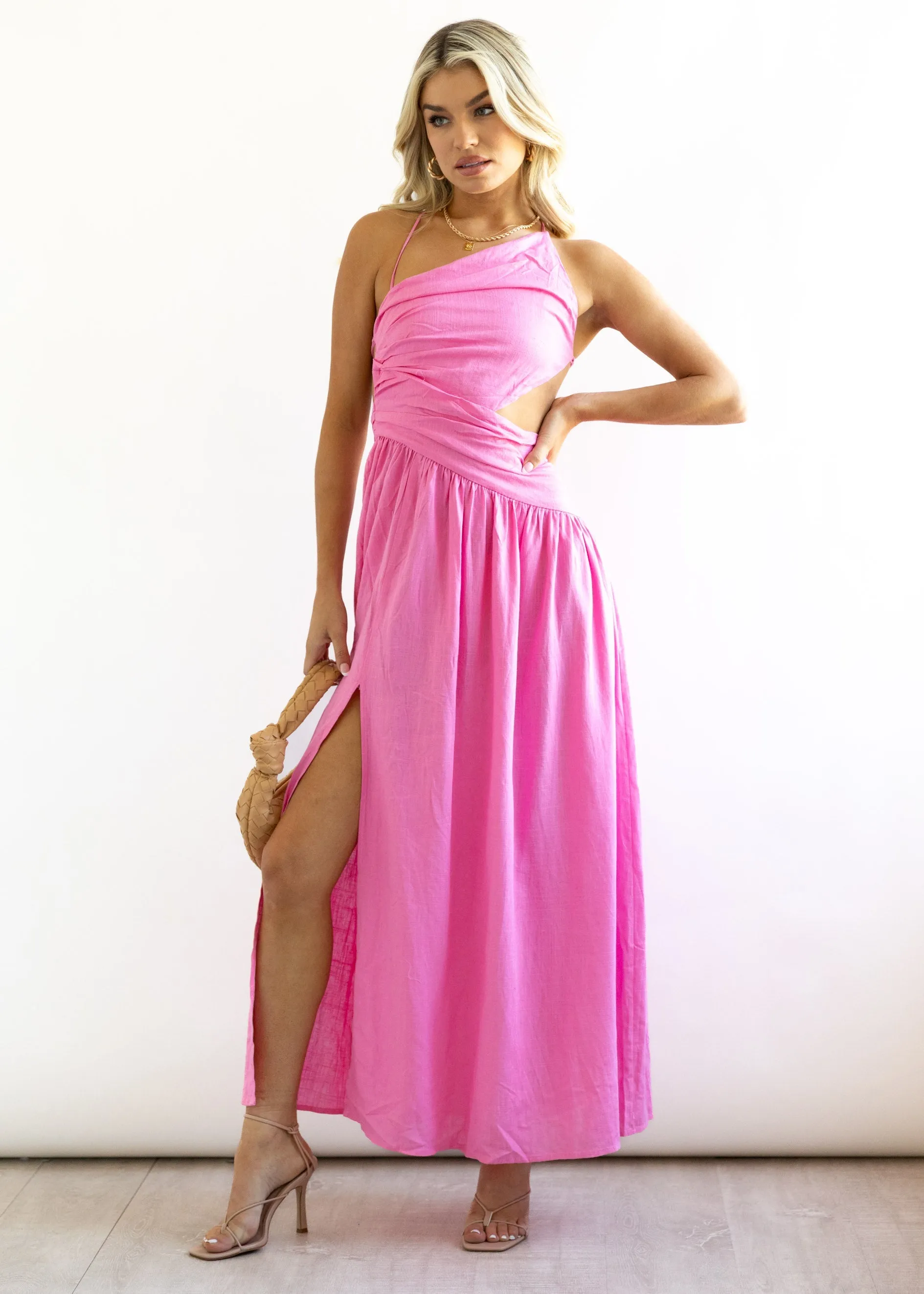 Vixxen Maxi Dress - Pink sold by Gingham & Heels product image thumbnail 4
