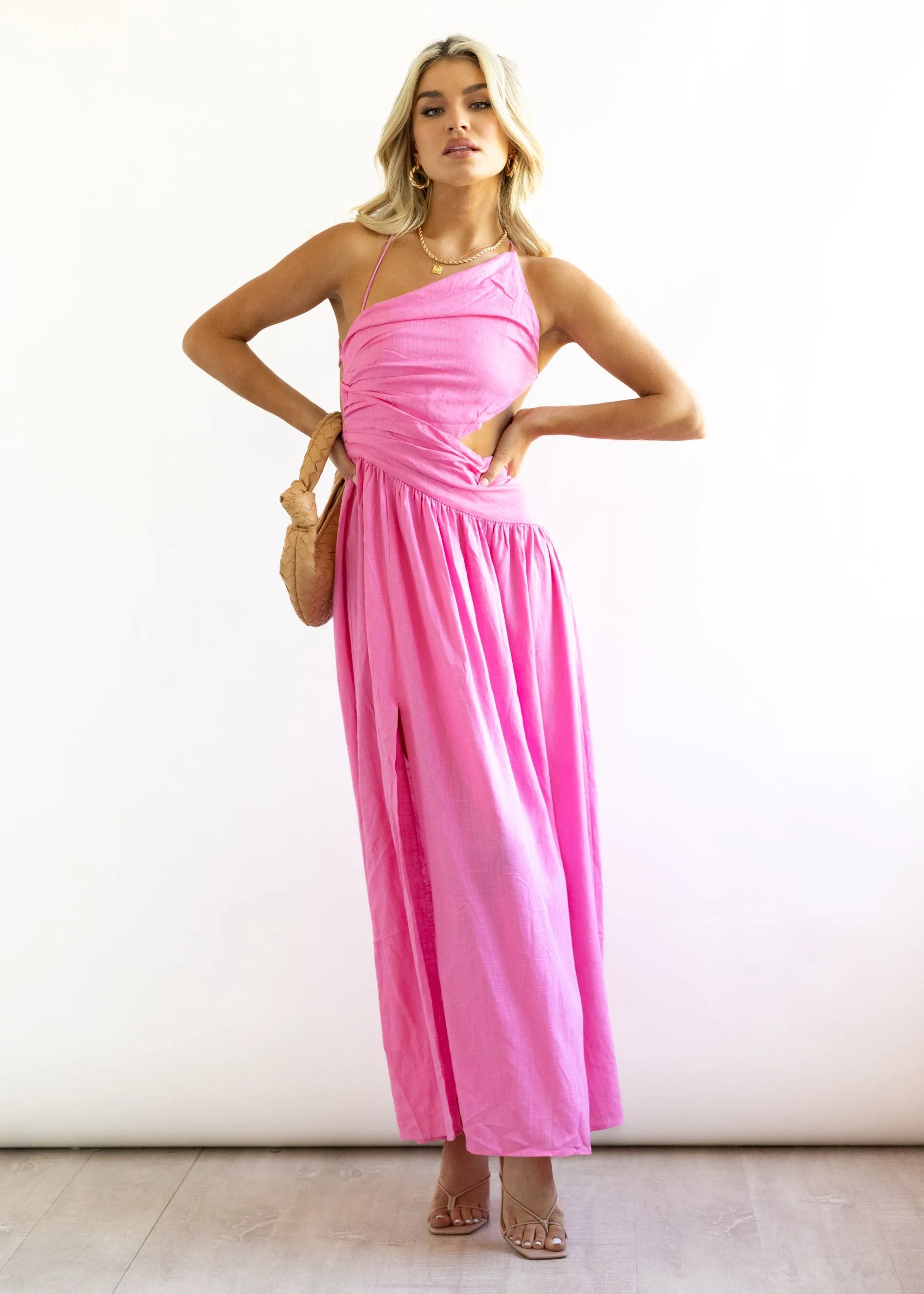 Vixxen Maxi Dress - Pink sold by Gingham & Heels product image thumbnail 5