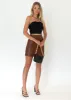Xun Strapless Crop - Black sold by Gingham & Heels