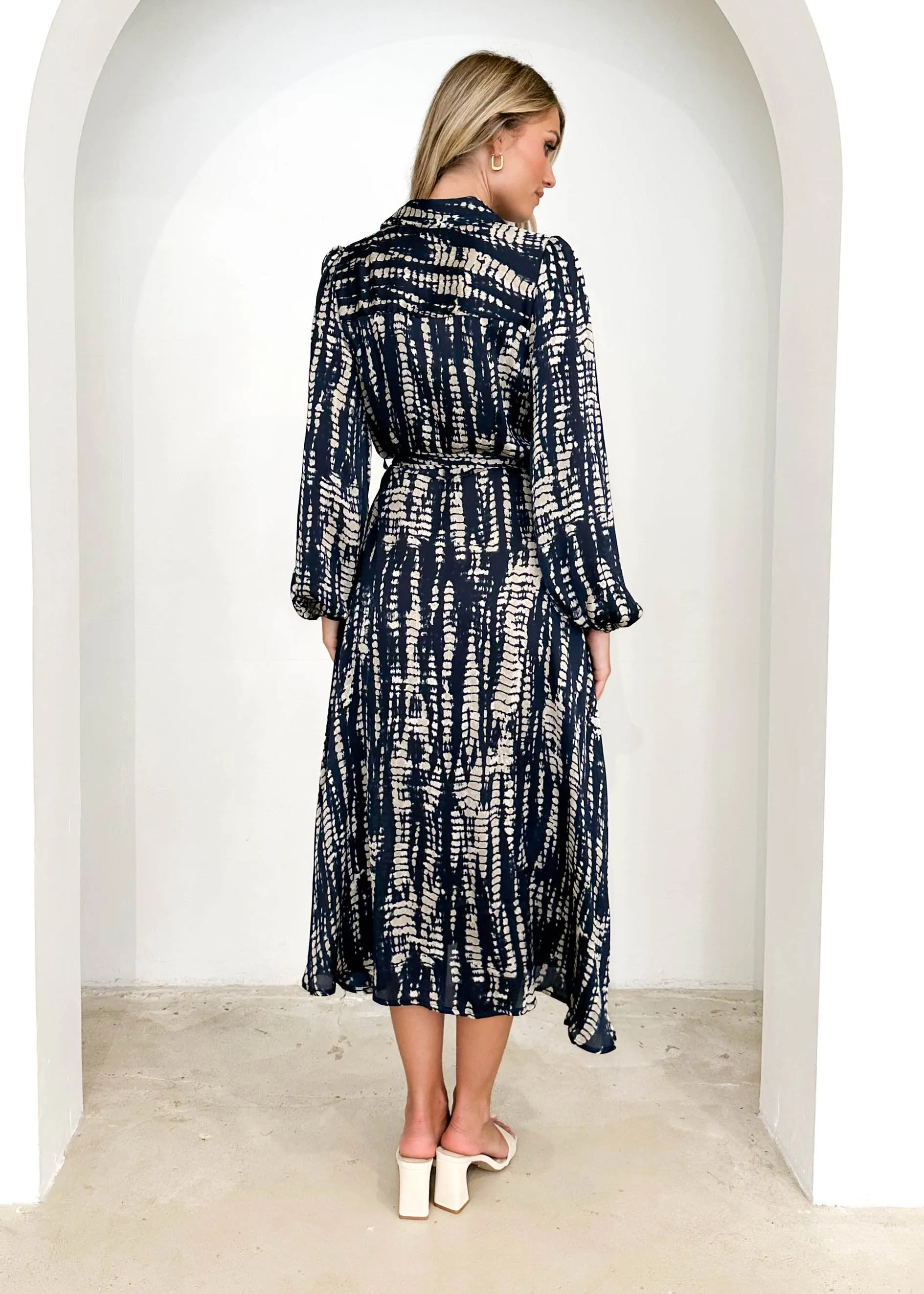 Moonla Midi Dress - Ink Shadow sold by Gingham & Heels product image thumbnail 5