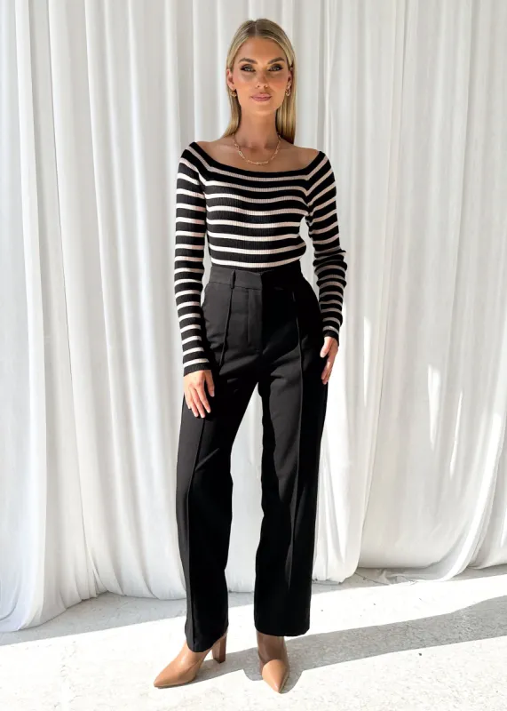 Kisko Pants - Black sold by Gingham & Heels