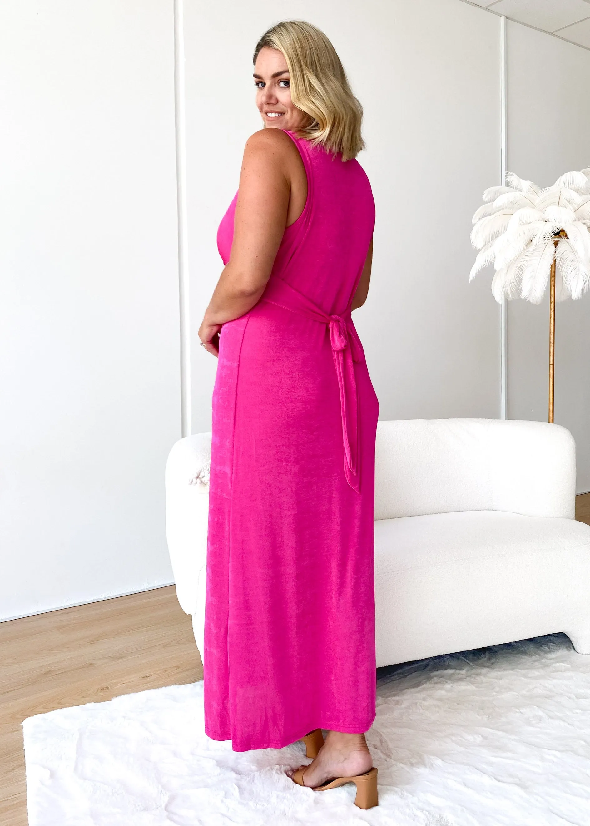 Ameron Maxi Dress - Hot Pink sold by Gingham & Heels product image thumbnail 4