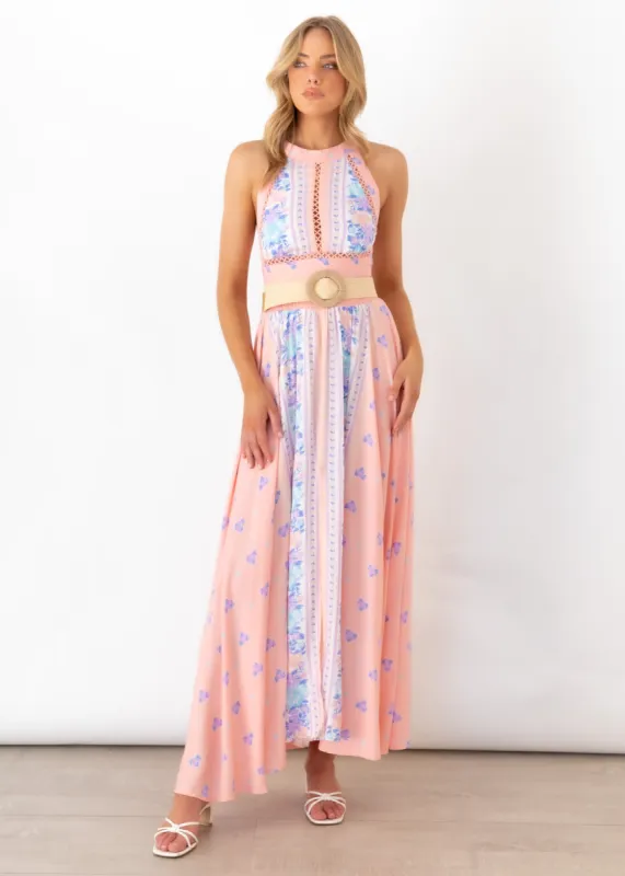 Break Of Dawn Maxi Dress - Peach Island sold by Gingham & Heels
