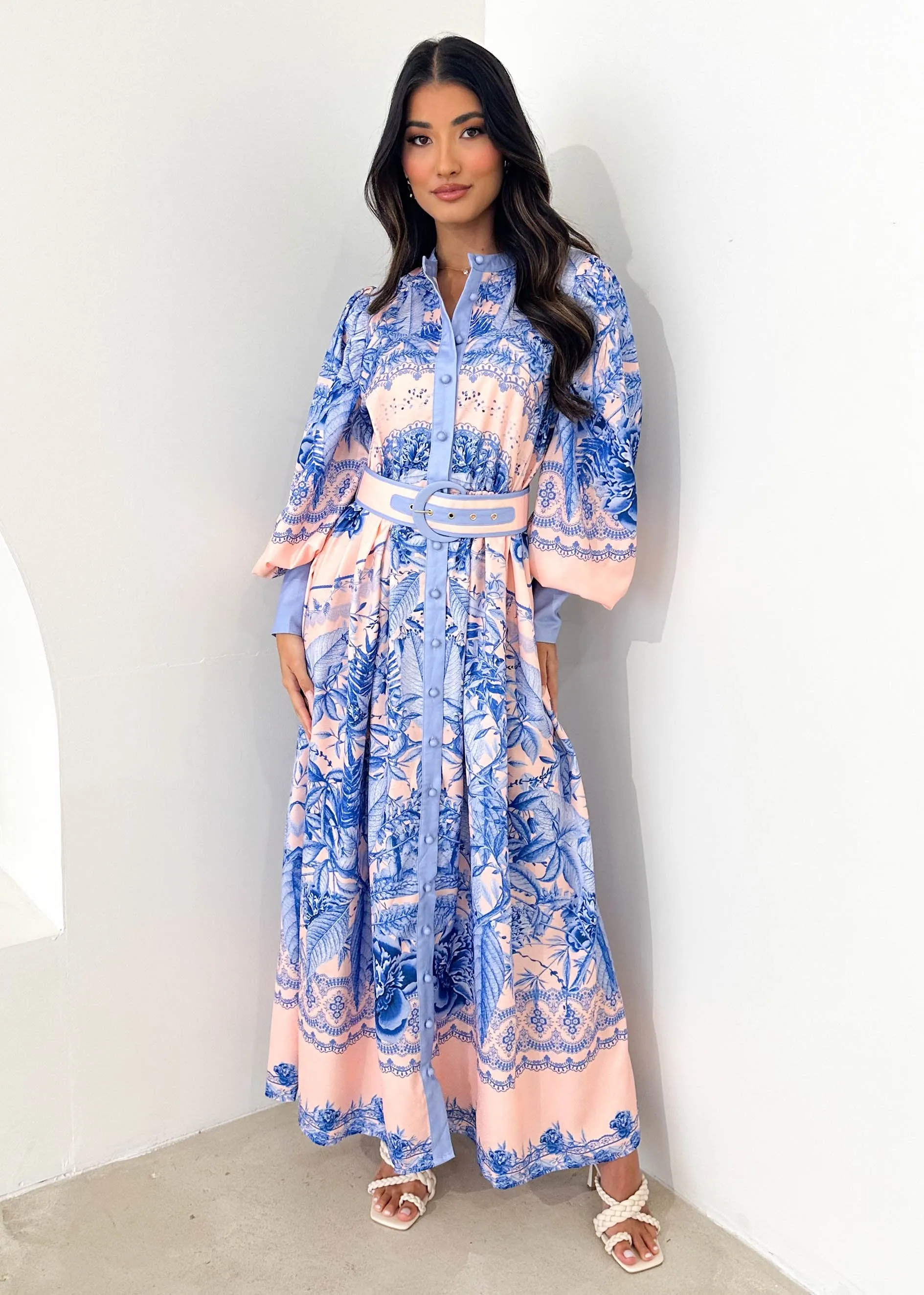 Solada Maxi Dress - Blue Floral sold by Gingham & Heels product image thumbnail 2