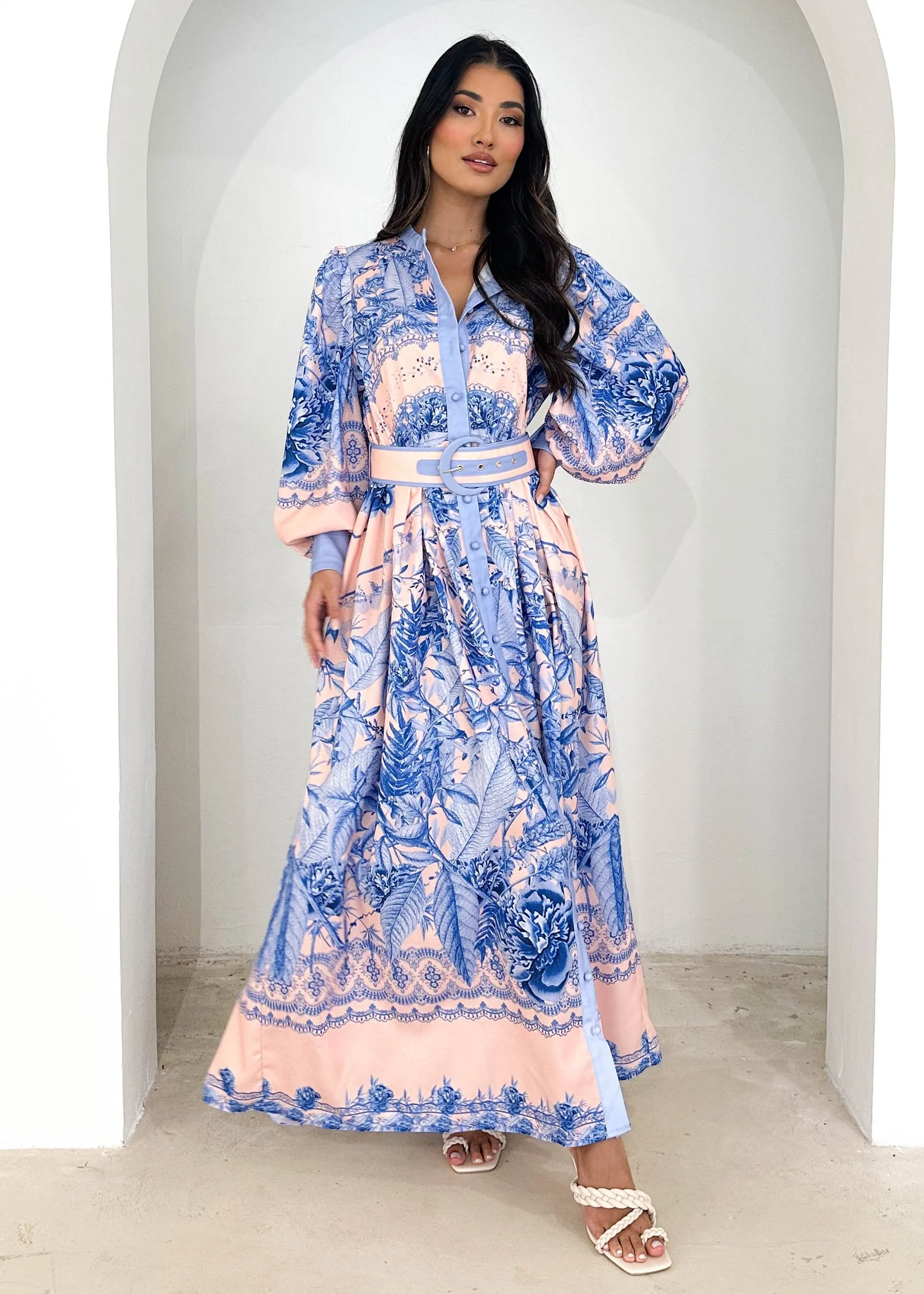 Solada Maxi Dress - Blue Floral sold by Gingham & Heels product image thumbnail 3