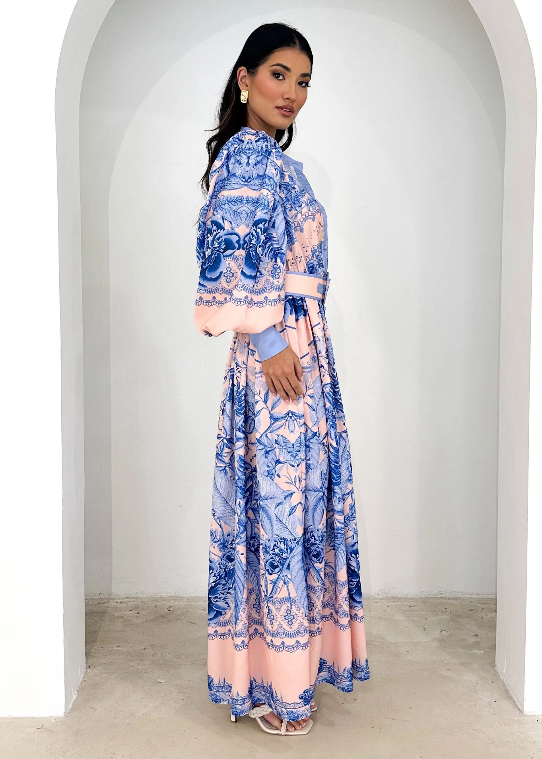 Solada Maxi Dress - Blue Floral sold by Gingham & Heels product image thumbnail 4