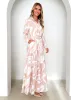 Essie Maxi Dress - Beige Abstract sold by Gingham & Heels