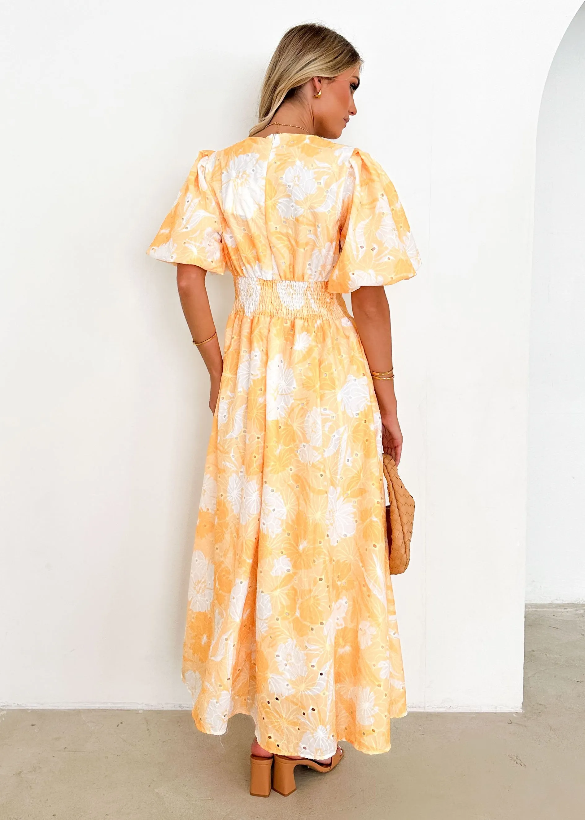 Tover Midi Dress - Yellow Floral sold by Gingham & Heels product image thumbnail 5