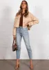 Bradshaw Denim Jacket - Beige sold by Gingham & Heels