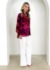Delaney Shirt - Plum Splash sold by Gingham & Heels
