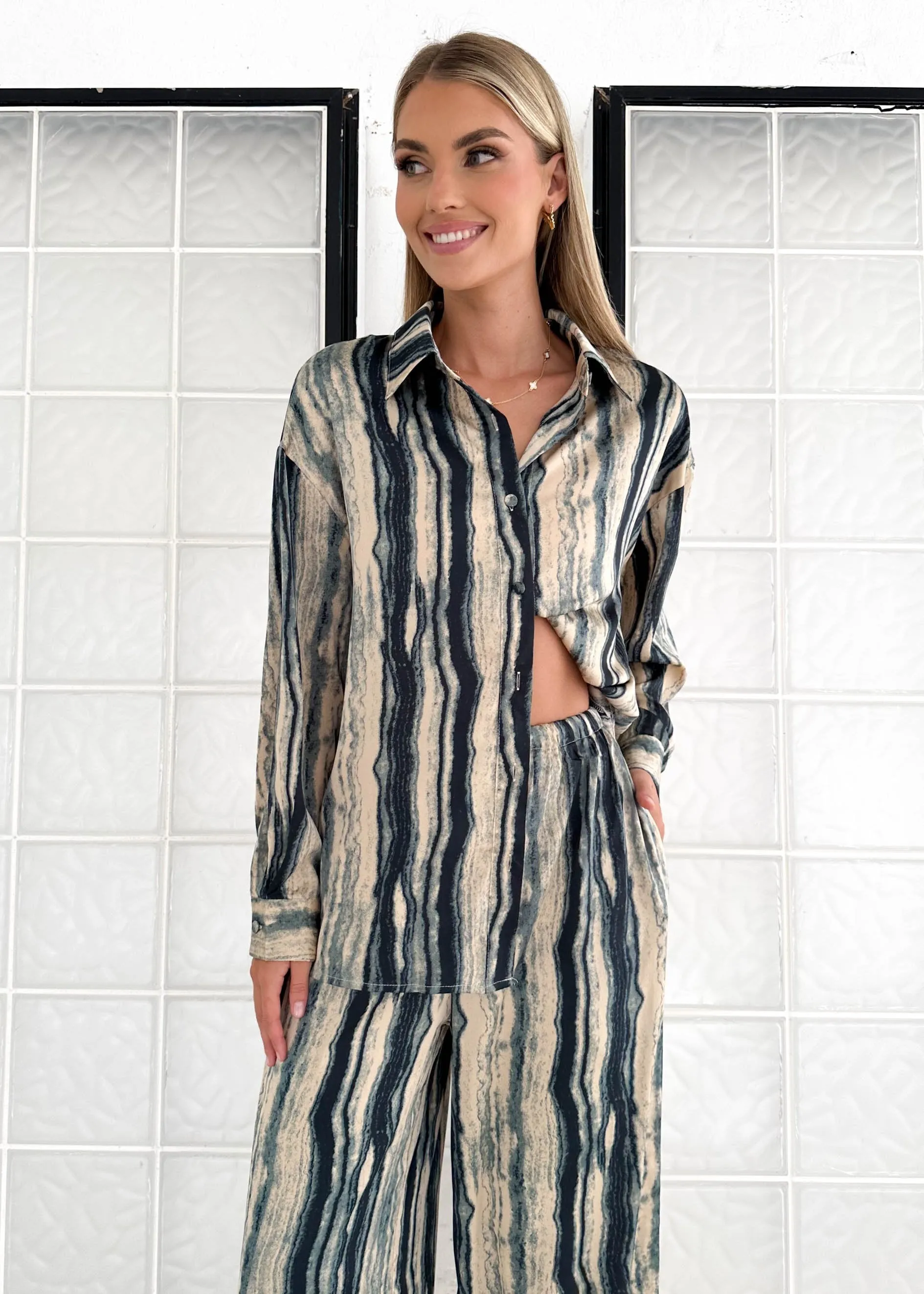 Lanrae Shirt - Teal Multi sold by Gingham & Heels product image thumbnail 3