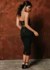 Vegas Midi Dress - Black sold by Gingham & Heels