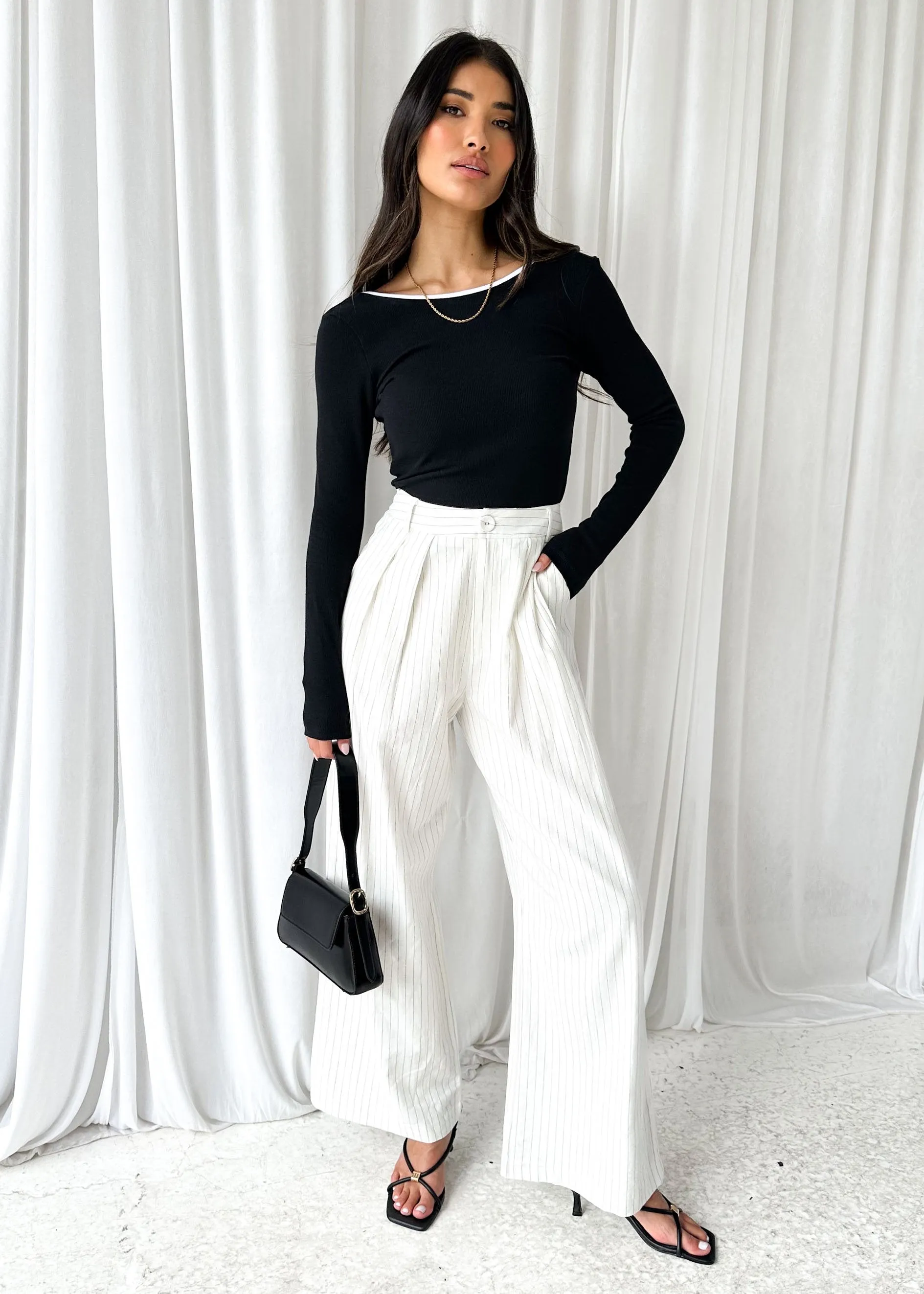 Kiarra Knit Top - Black sold by Gingham & Heels product image thumbnail 2