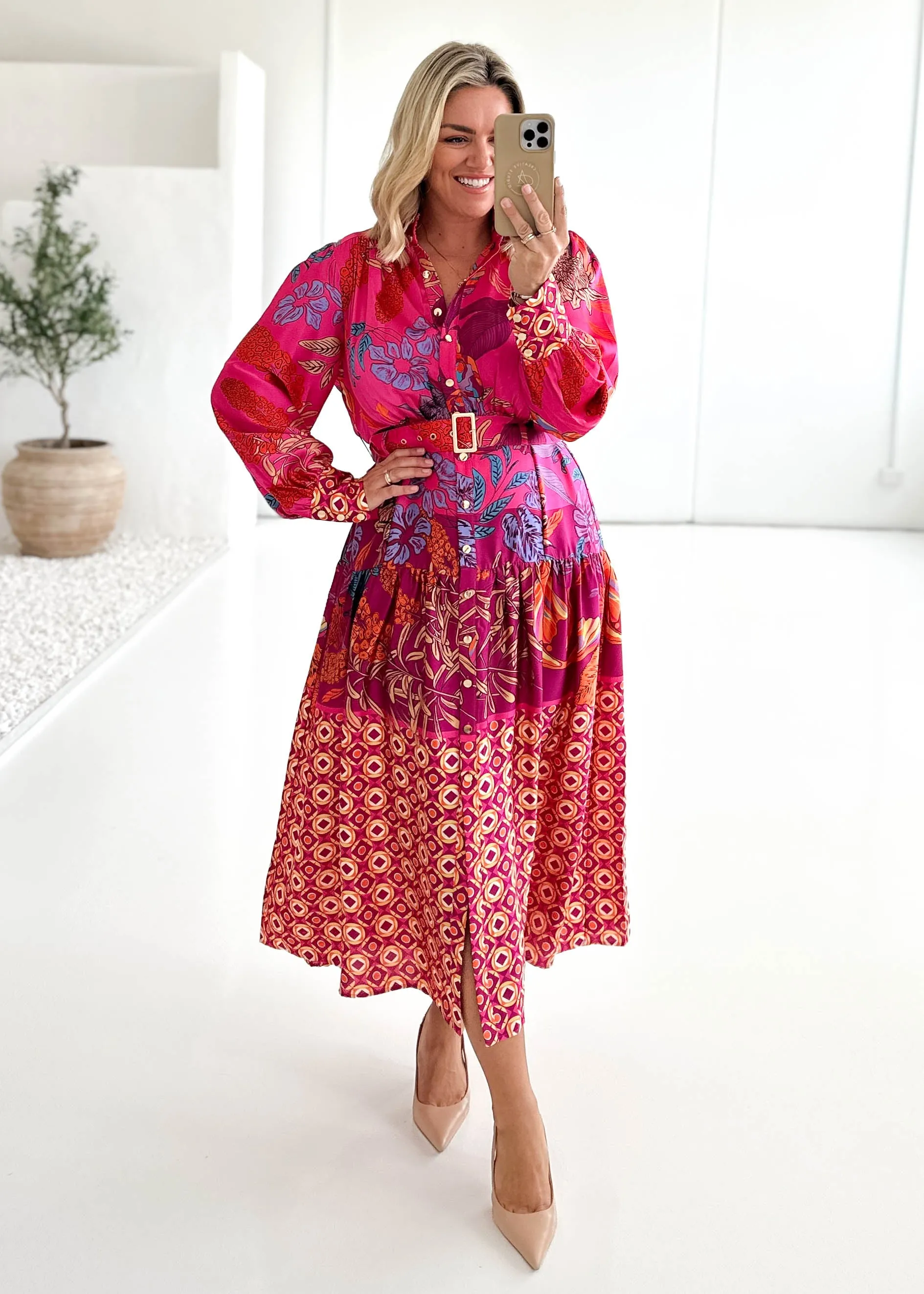 Naira Maxi Dress - Pink Banksia sold by Gingham & Heels product image thumbnail 2