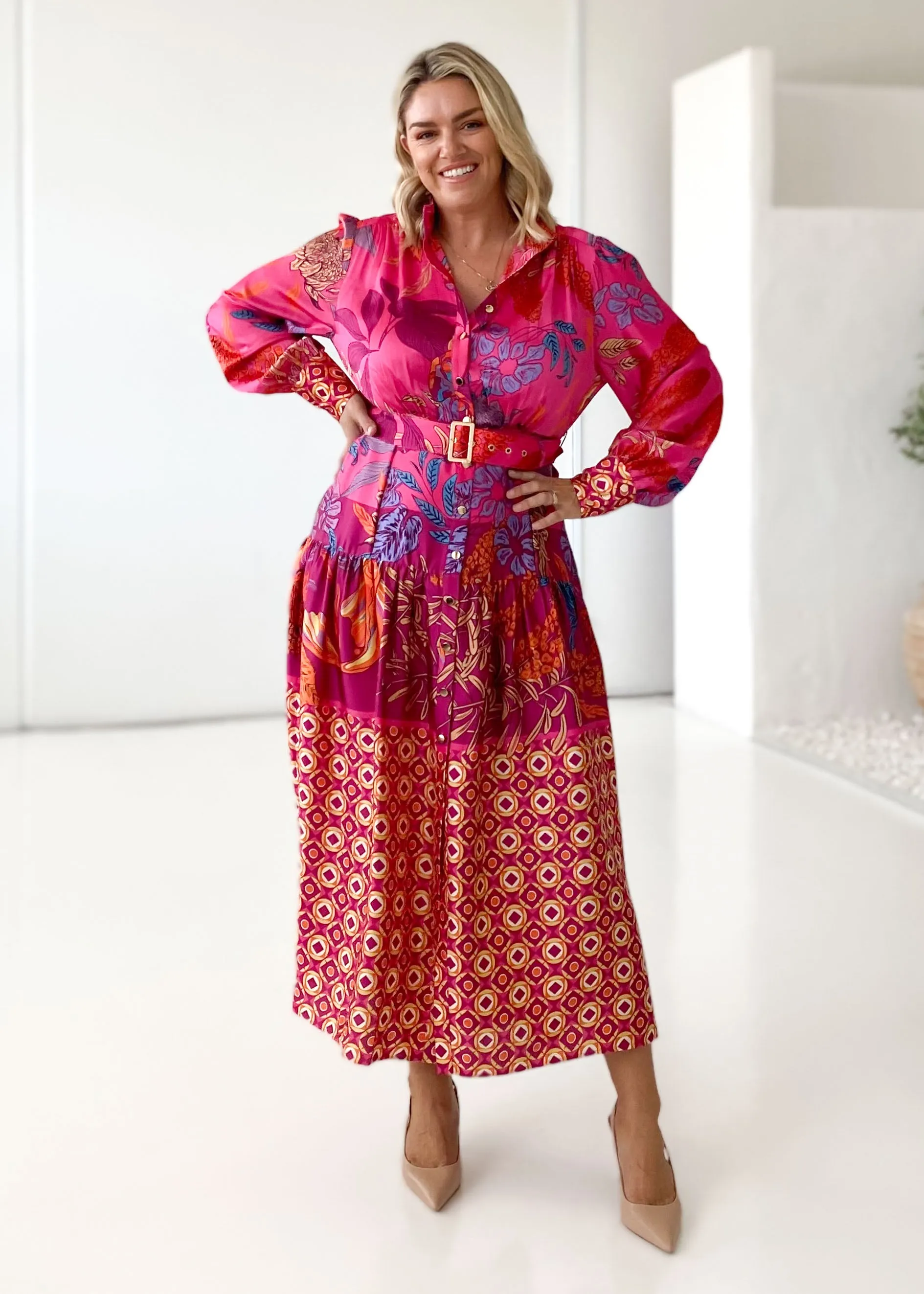 Naira Maxi Dress - Pink Banksia sold by Gingham & Heels product image thumbnail 4