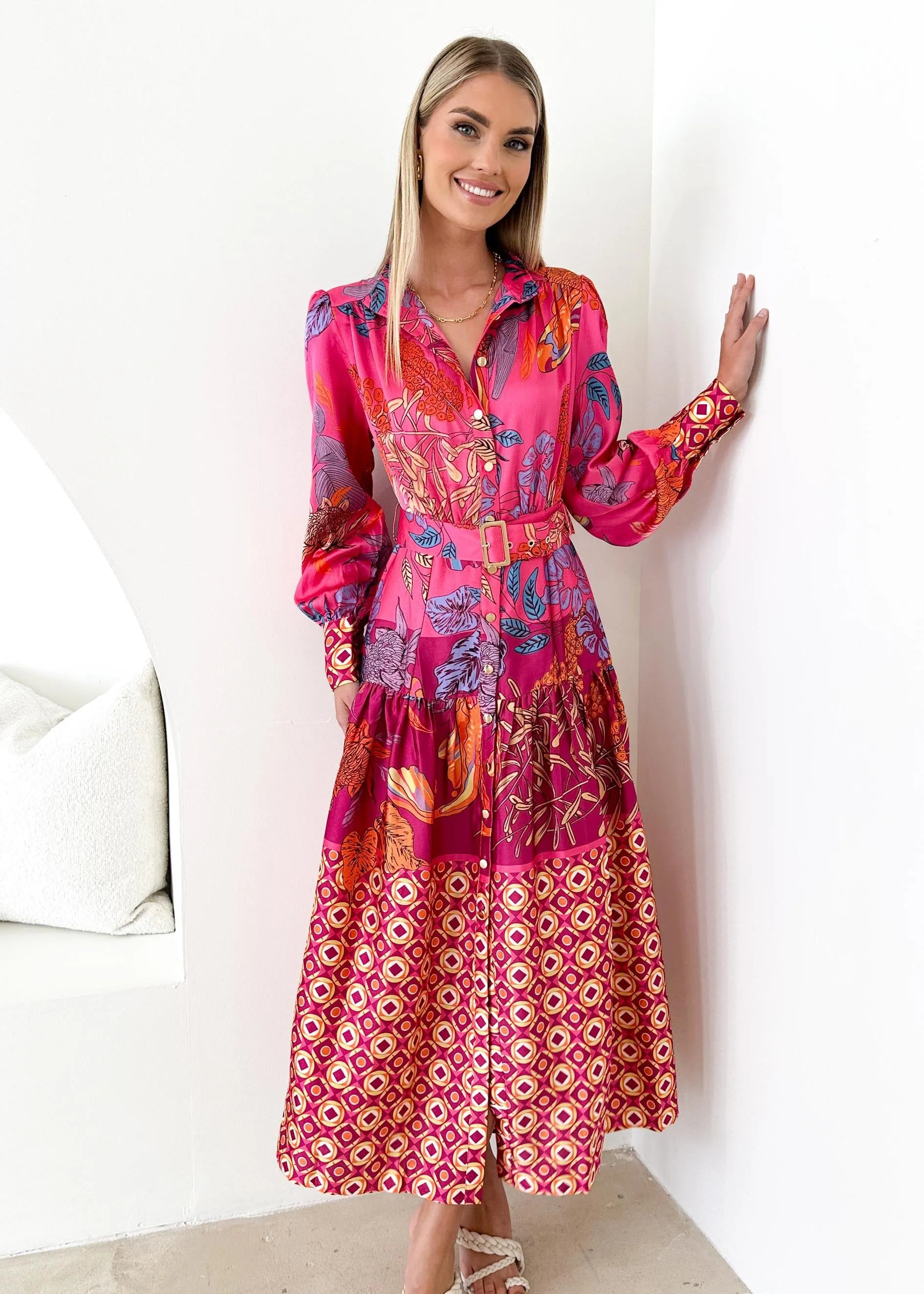 Naira Maxi Dress - Pink Banksia sold by Gingham & Heels product image thumbnail 3