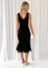 Rinley Midi Dress - Black sold by Gingham & Heels
