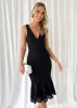 Rinley Midi Dress - Black sold by Gingham & Heels