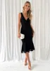 Rinley Midi Dress - Black sold by Gingham & Heels