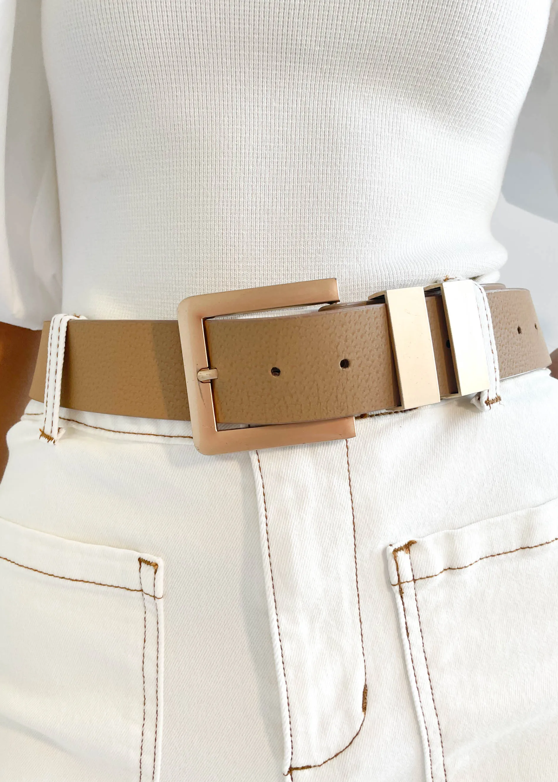 Buckle Up Belt - Nude sold by Gingham & Heels product image thumbnail 4