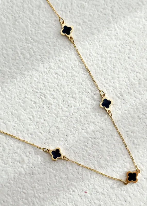 Ronika Necklace - Midnight sold by Gingham & Heels