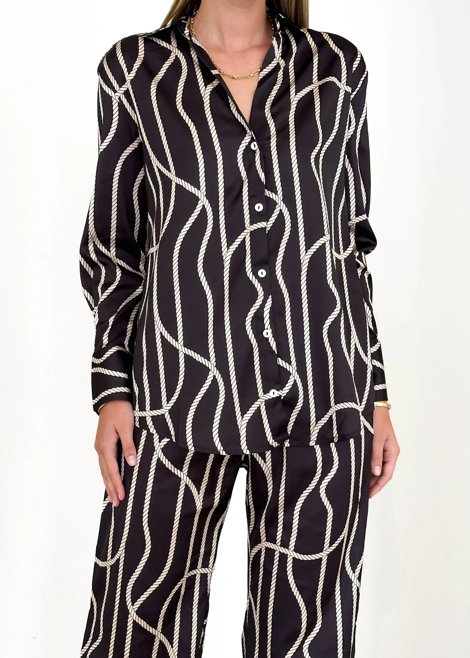 Allasra Pants - Black Rope sold by Gingham & Heels product image thumbnail 5