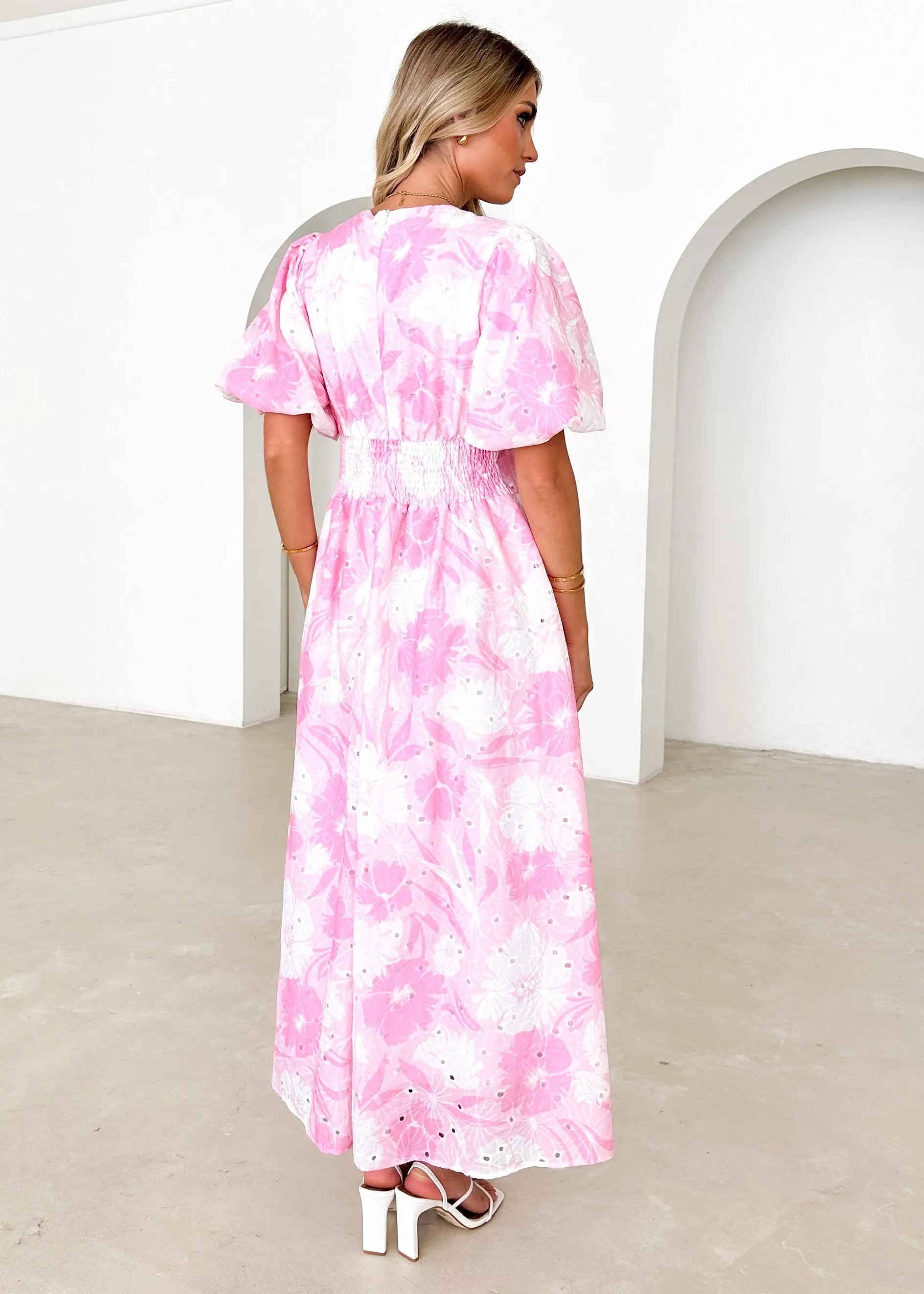 Tover Midi Dress - Pink Floral sold by Gingham & Heels product image thumbnail 5