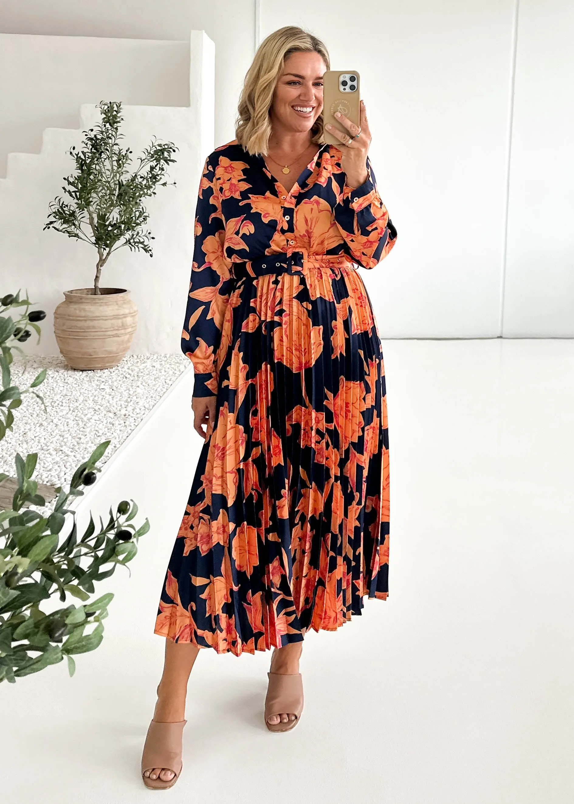 Cardra Midi Dress - Midnight Amber sold by Gingham & Heels product image thumbnail 2