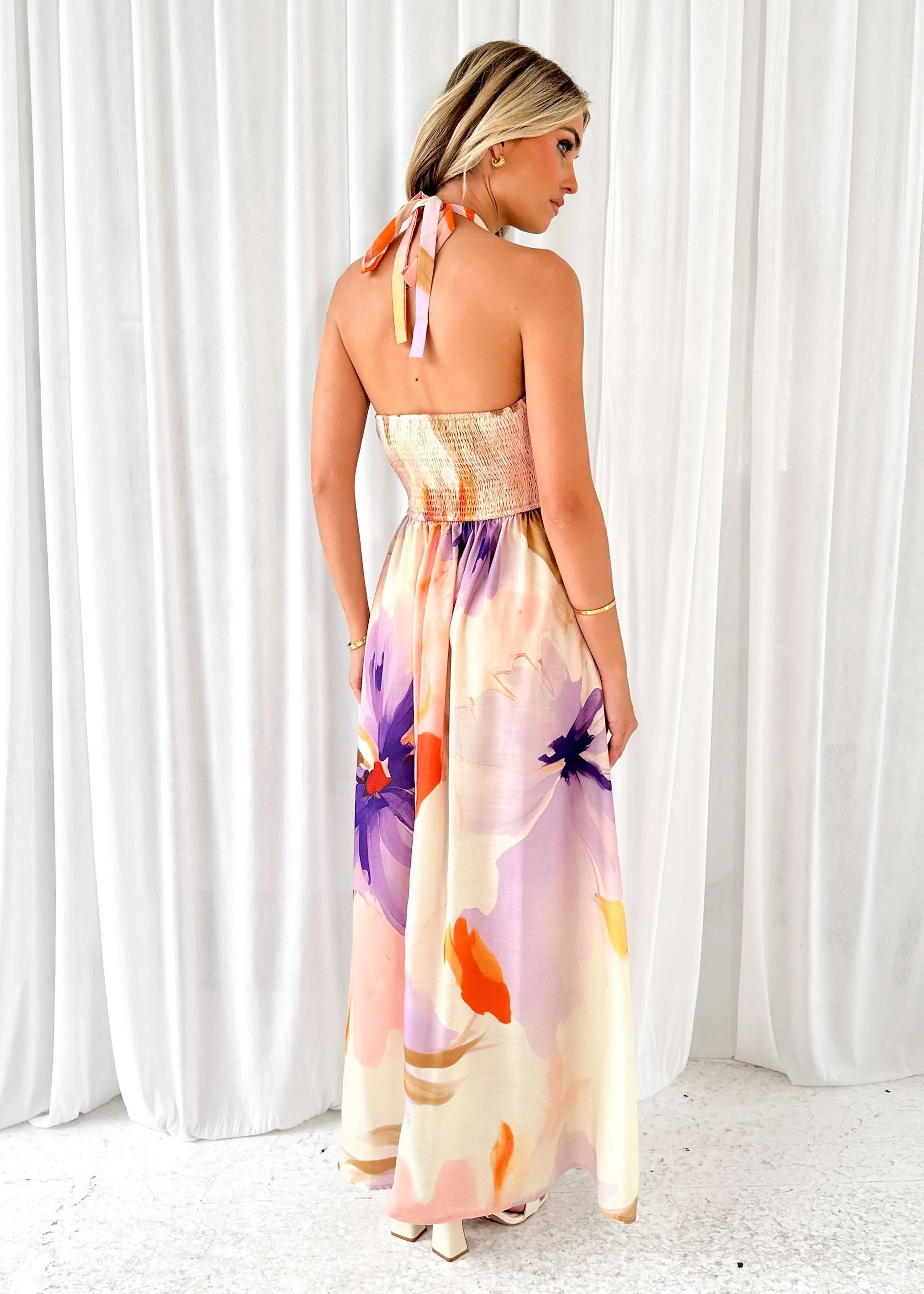 Depas Halter Maxi Dress - Lilac Calypso sold by Gingham & Heels product image thumbnail 5