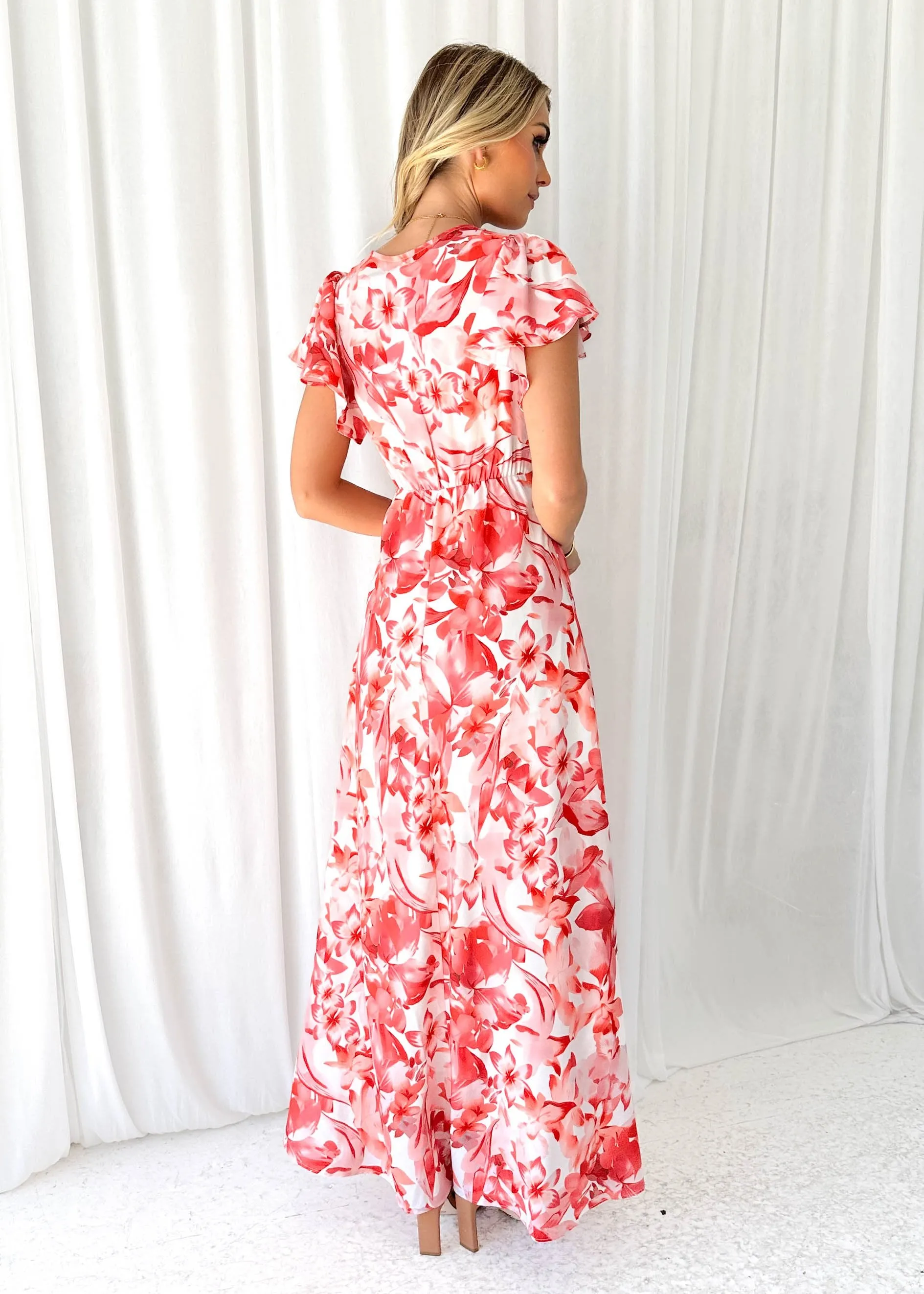 Chopra Maxi Dress - Pink Floral sold by Gingham & Heels product image thumbnail 5