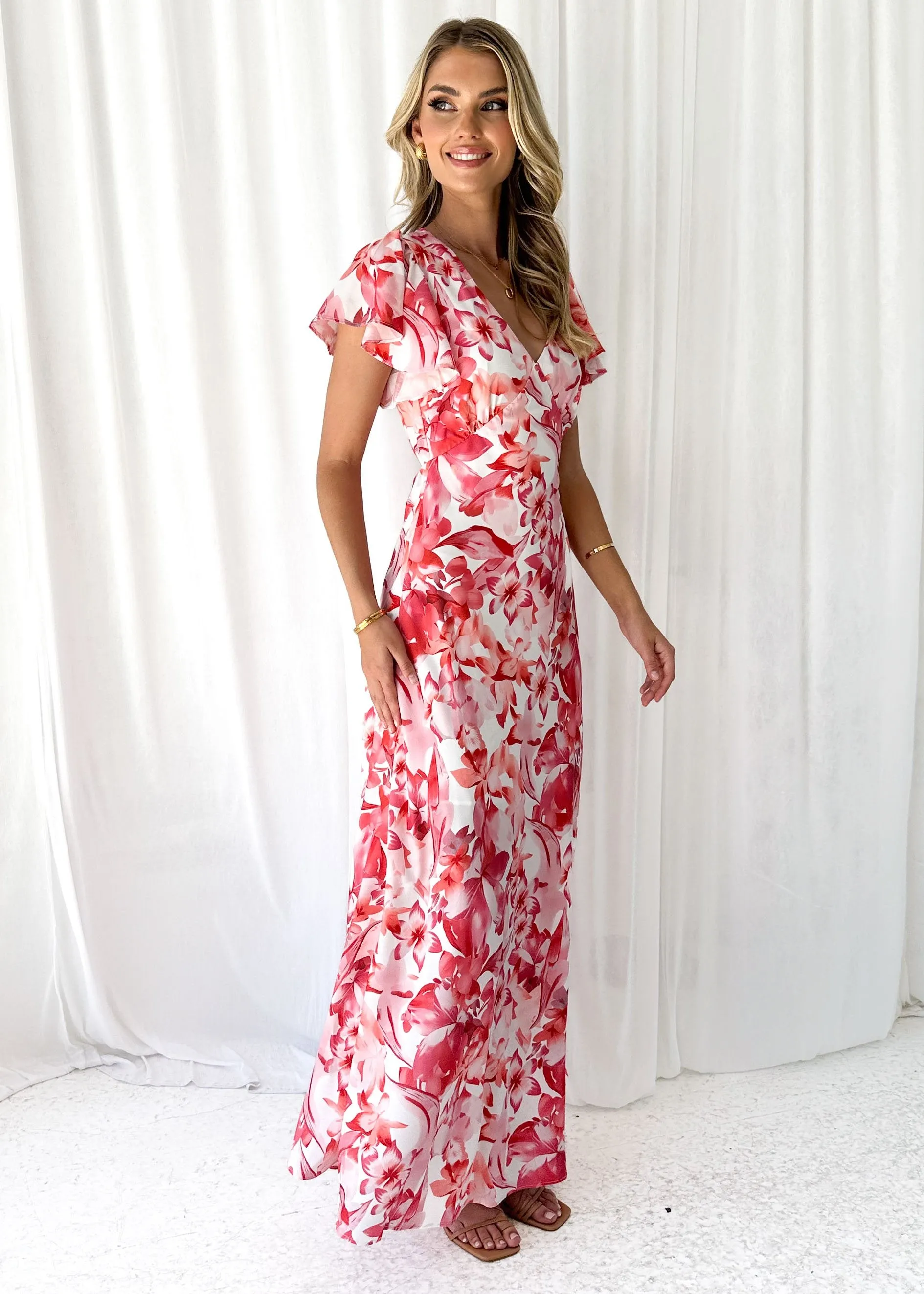 Chopra Maxi Dress - Pink Floral sold by Gingham & Heels product image thumbnail 2
