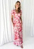 Chopra Maxi Dress - Pink Floral sold by Gingham & Heels