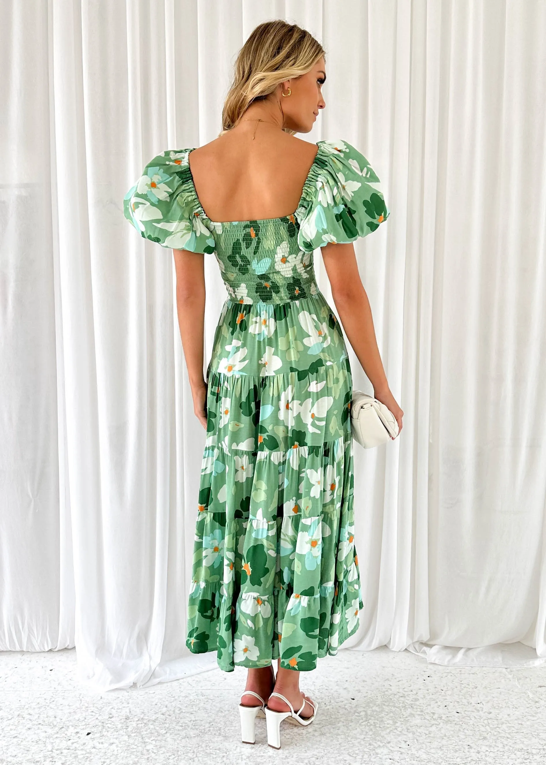 Yariska Midi Dress - Green sold by Gingham & Heels product image thumbnail 5
