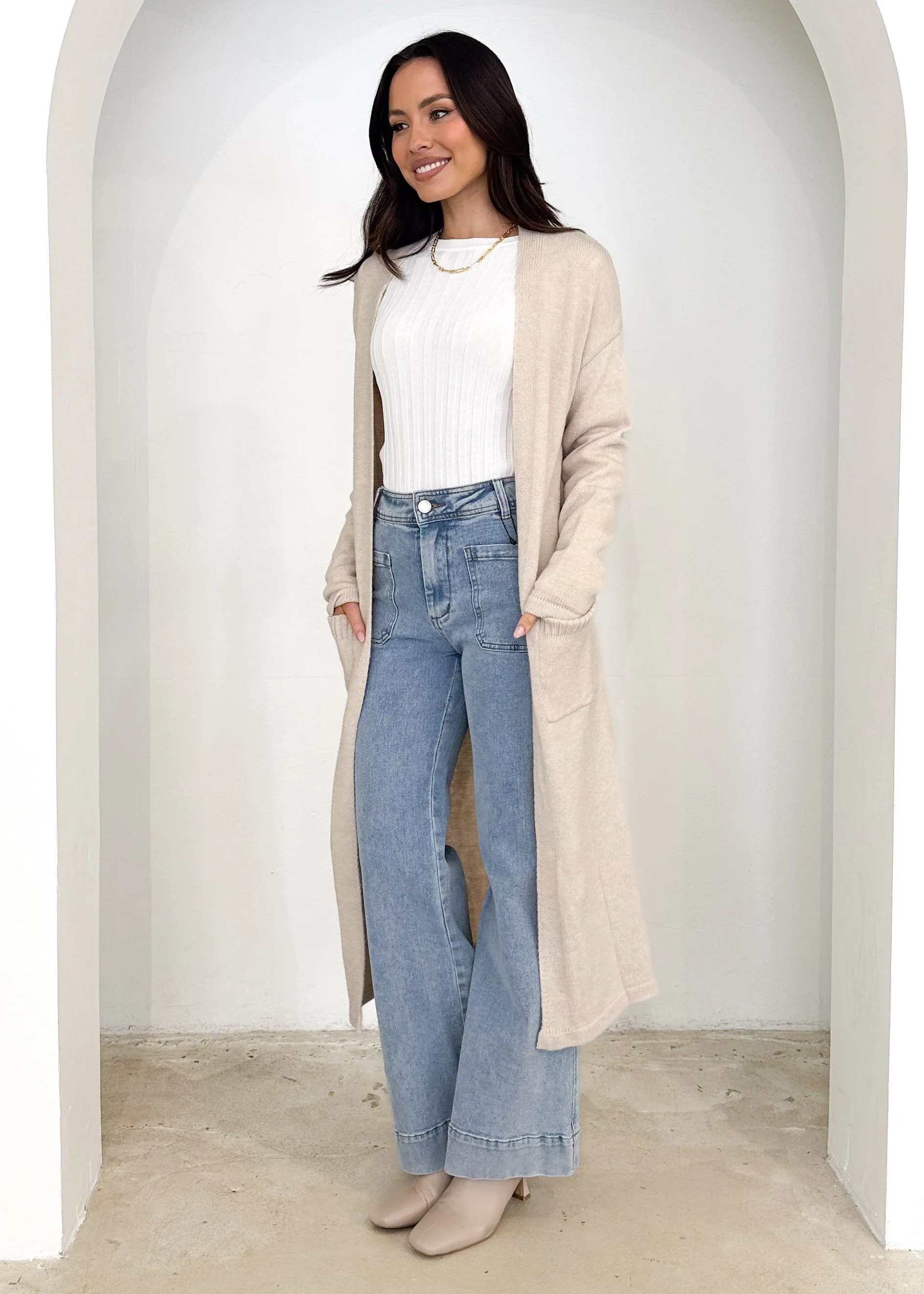 Riahra Cardigan - Beige sold by Gingham & Heels product image thumbnail 4