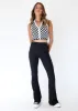 Summer Oceans Knit Crop - Black Check sold by Gingham & Heels