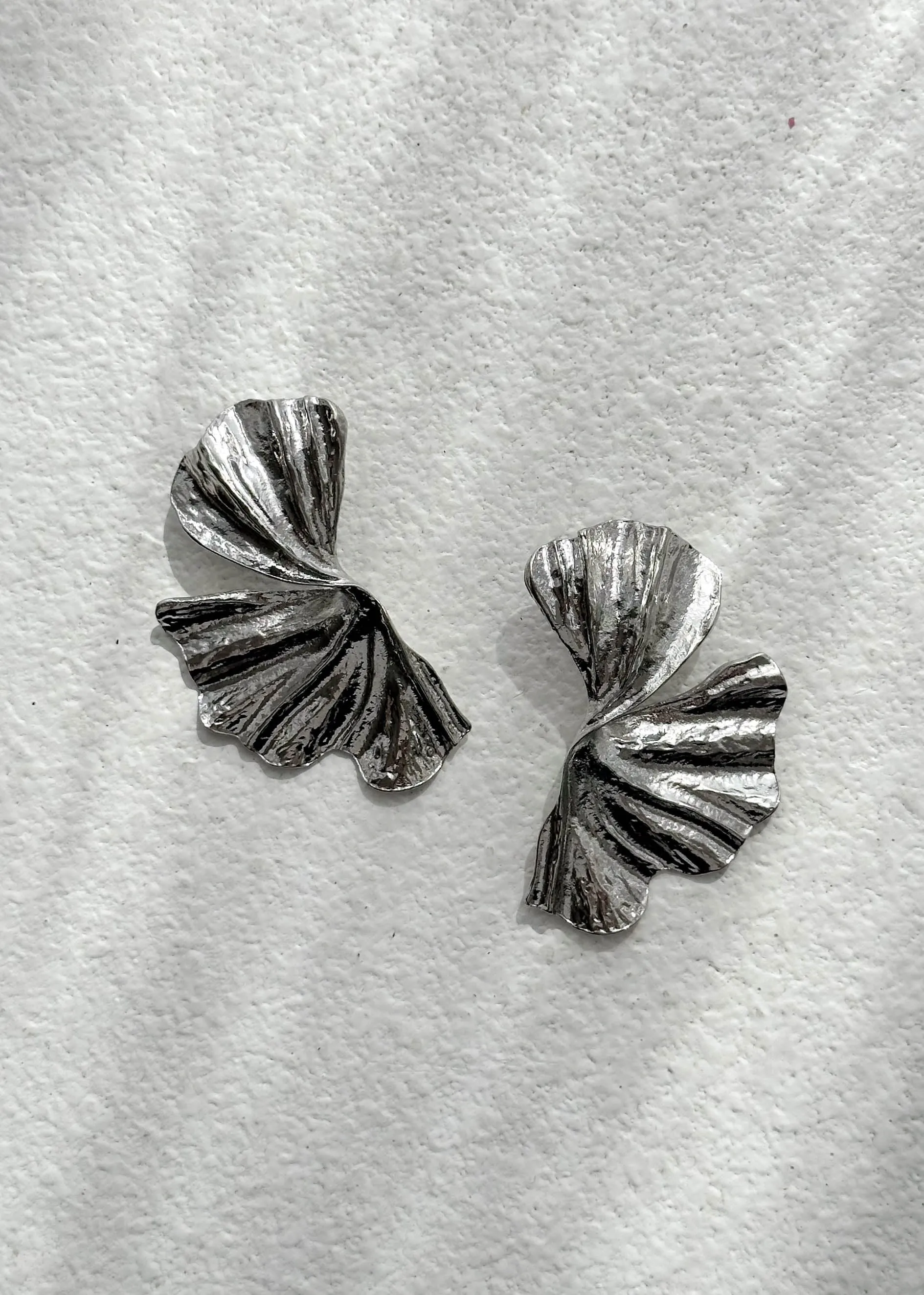 Pelto Earrings - Silver sold by Gingham & Heels
