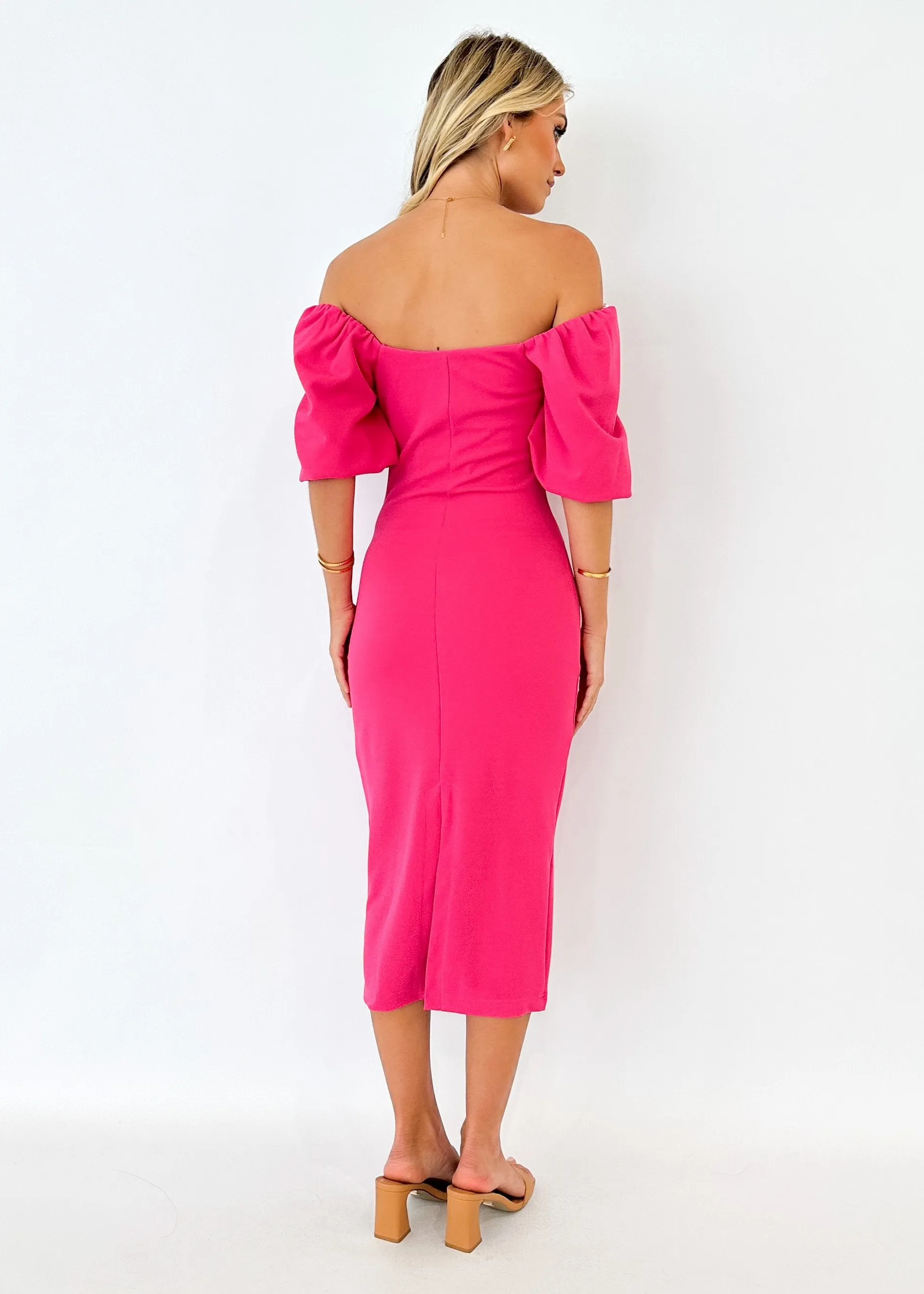 Gemima Midi Dress - Pink sold by Gingham & Heels product image thumbnail 5