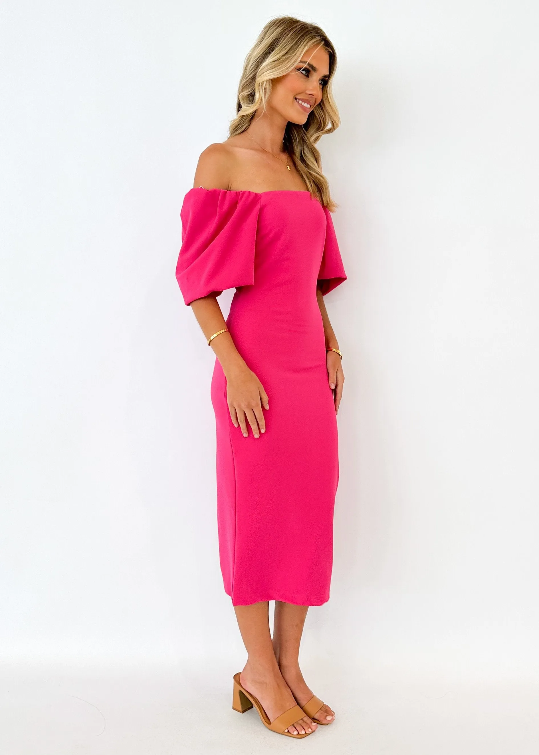 Gemima Midi Dress - Pink sold by Gingham & Heels product image thumbnail 4