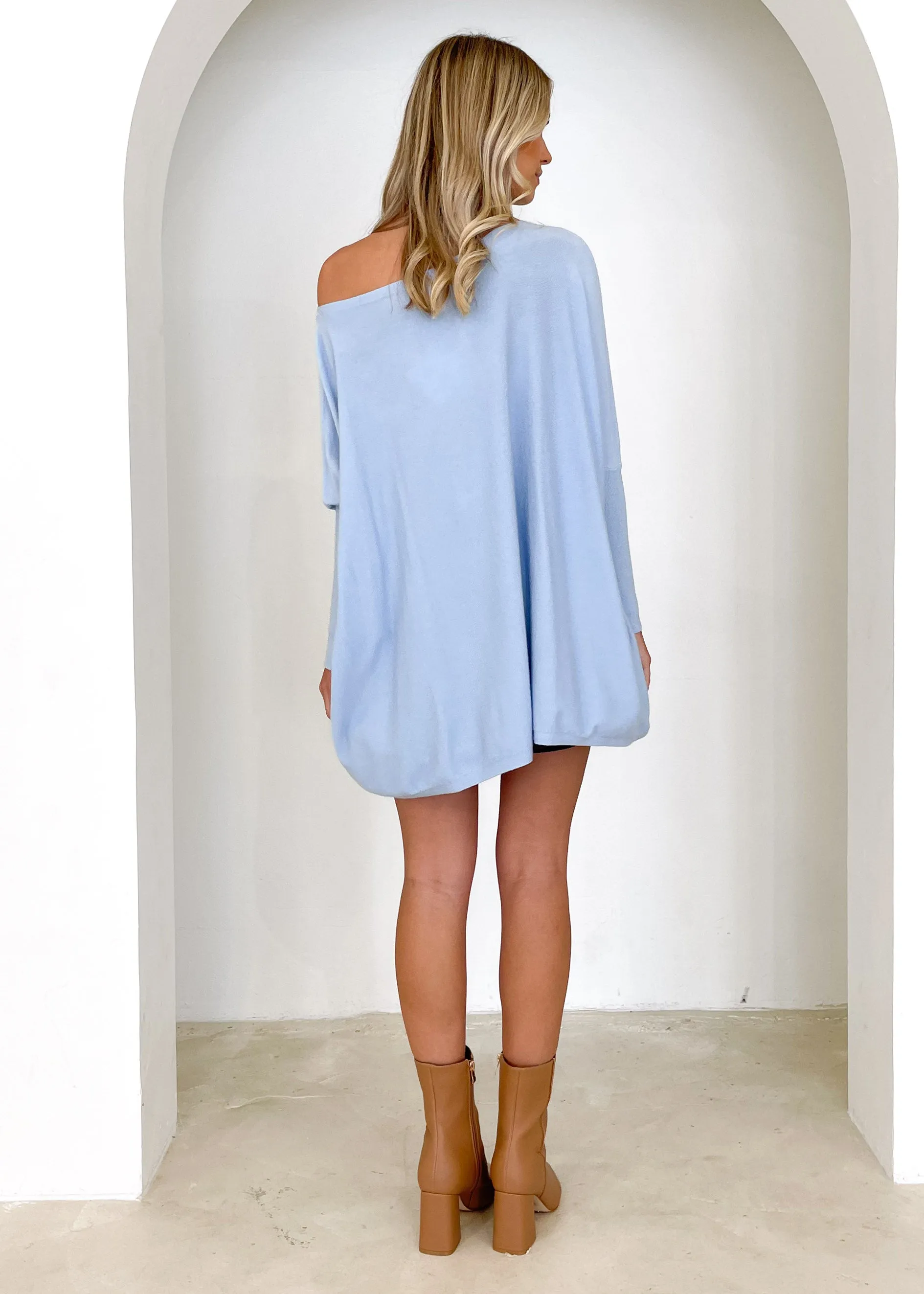 Ryden Knit Top - Powder Blue sold by Gingham & Heels product image thumbnail 5