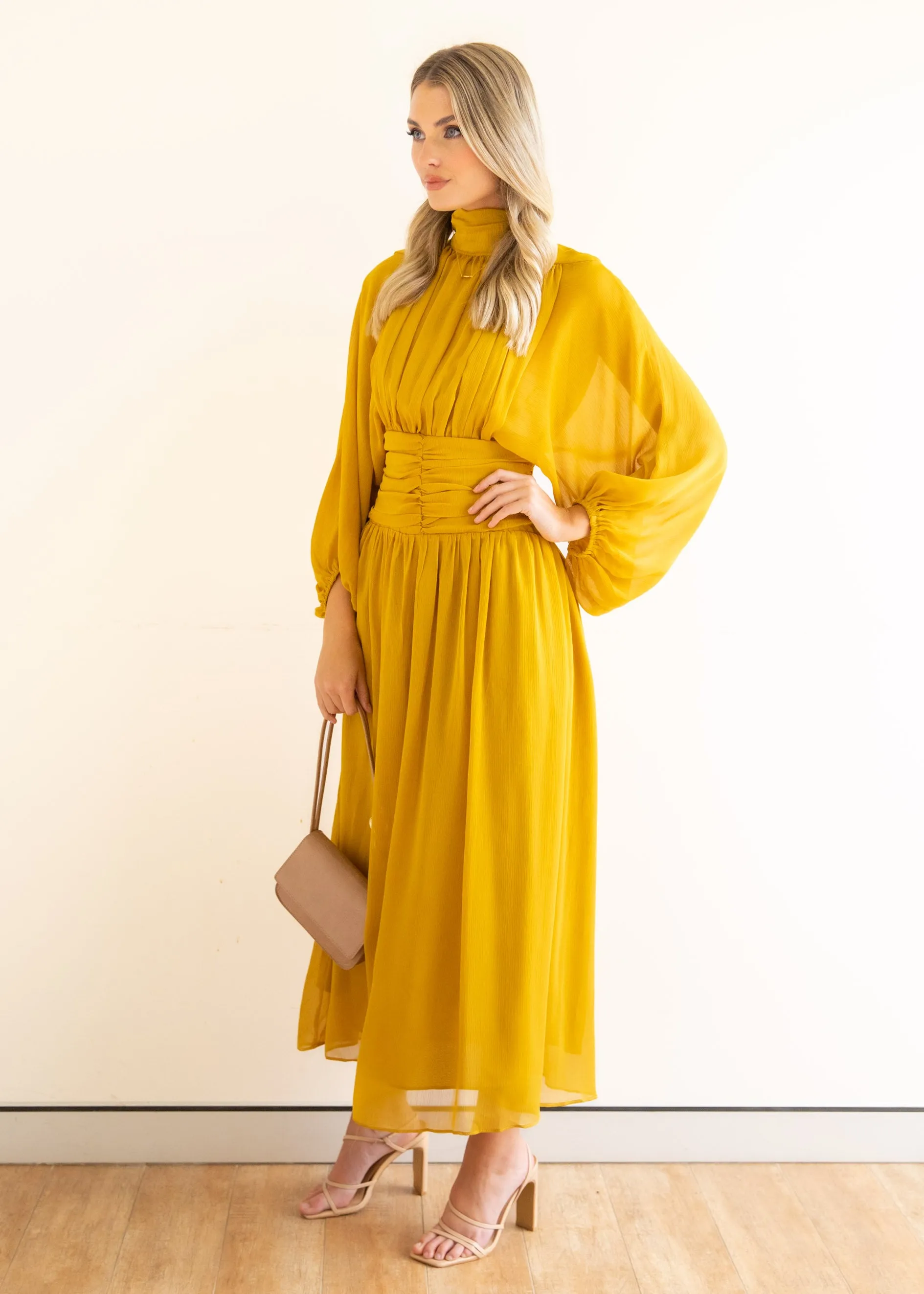 Majah Maxi Dress - Mustard sold by Gingham & Heels product image thumbnail 4