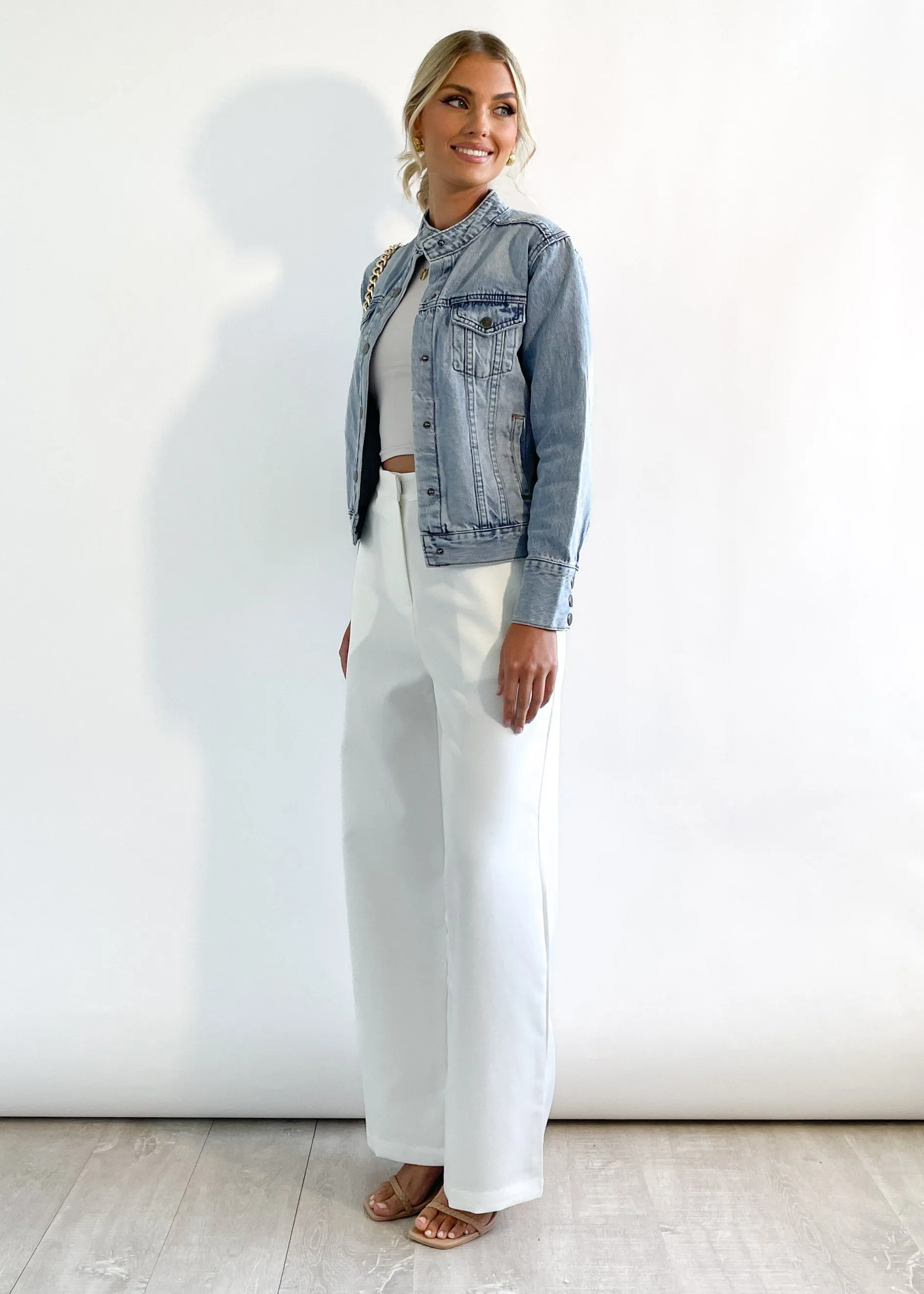 Novato Denim Jacket - Light Blue sold by Gingham & Heels product image thumbnail 4
