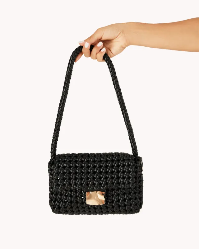 Mulan Shoulder Bag - Black sold by Gingham & Heels