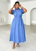 Ariana Midi Dress - Cornflower Blue sold by Gingham & Heels