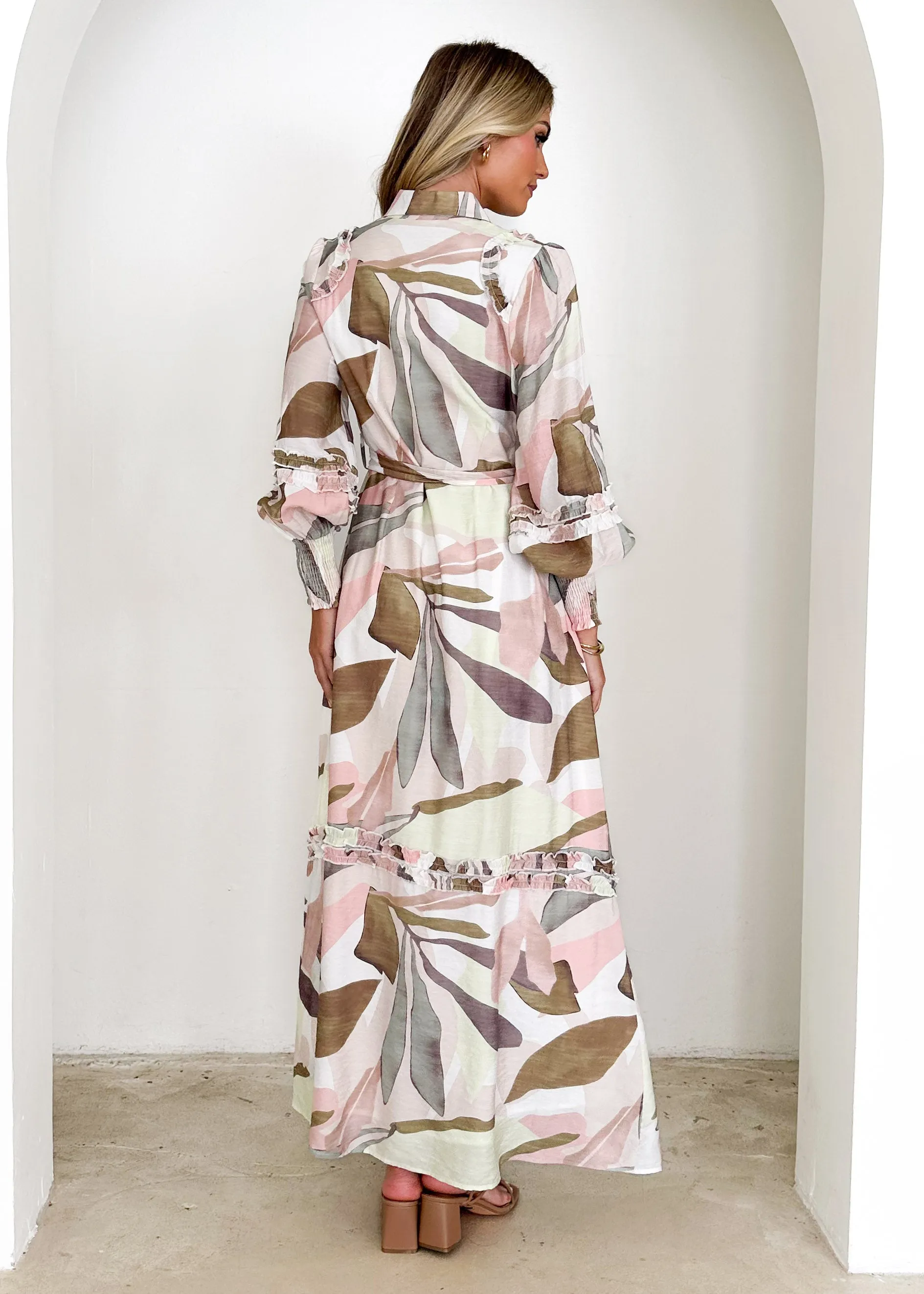 Gabriella Maxi Dress - Eucalyptus sold by Gingham & Heels product image thumbnail 5