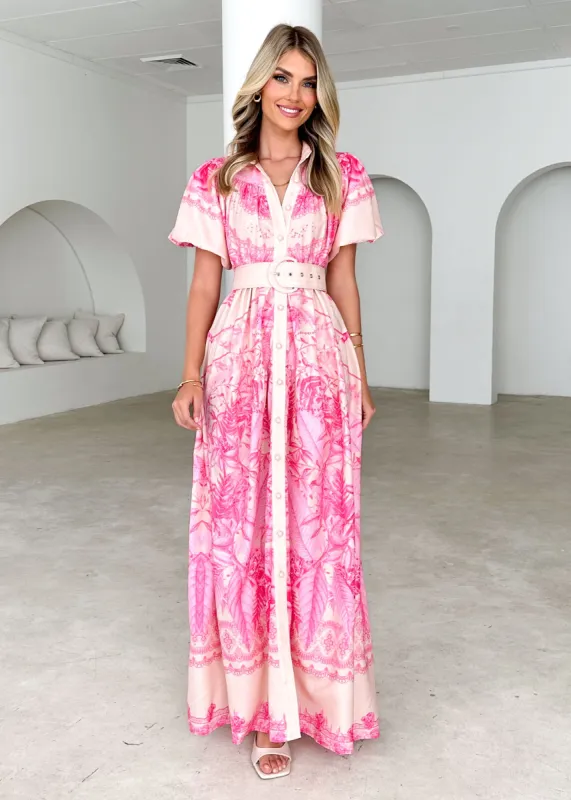 Anouk Maxi Dress - Madeline Pink sold by Gingham & Heels