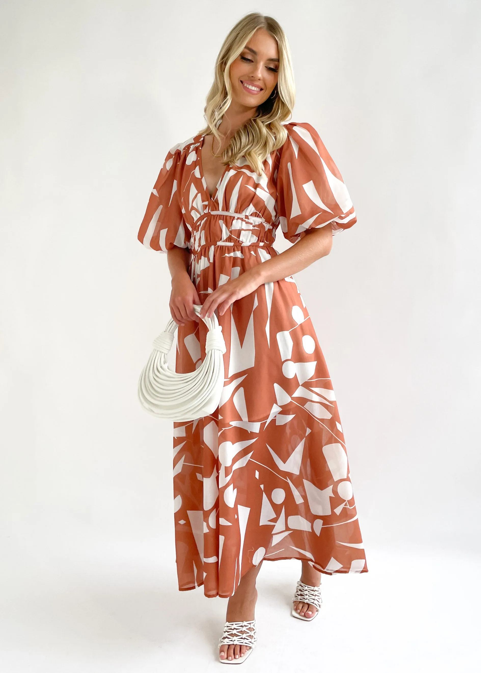 Zanette Midi Dress - Tuscan Geo sold by Gingham & Heels product image thumbnail 3