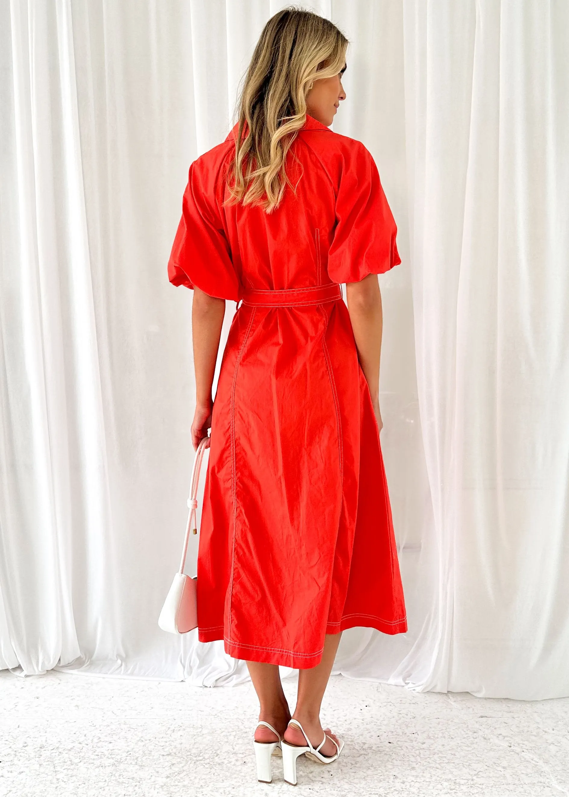 Allore Midi Dress - Scarlet sold by Gingham & Heels product image thumbnail 5