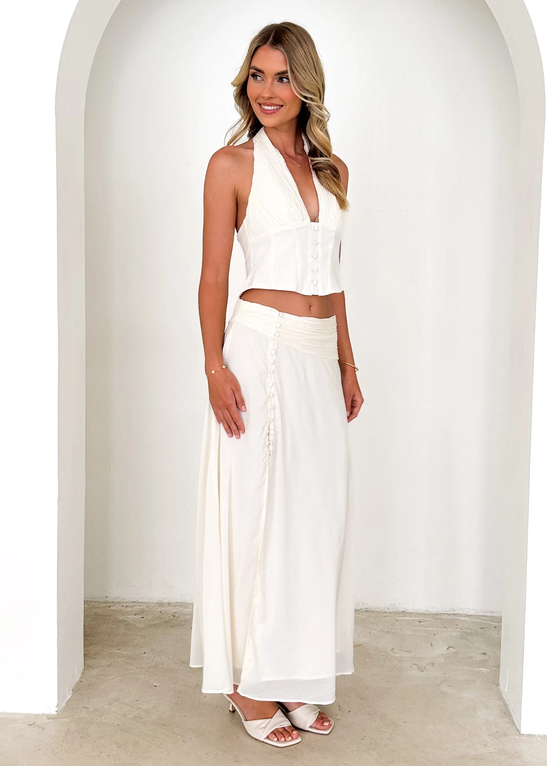 Tammy Halter Set - Cream sold by Gingham & Heels product image thumbnail 4